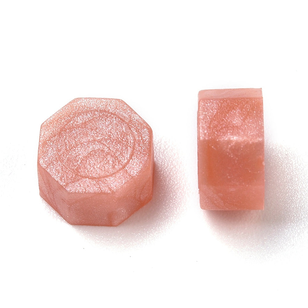シーリングワックス 50g|八角型 サーモンピンク