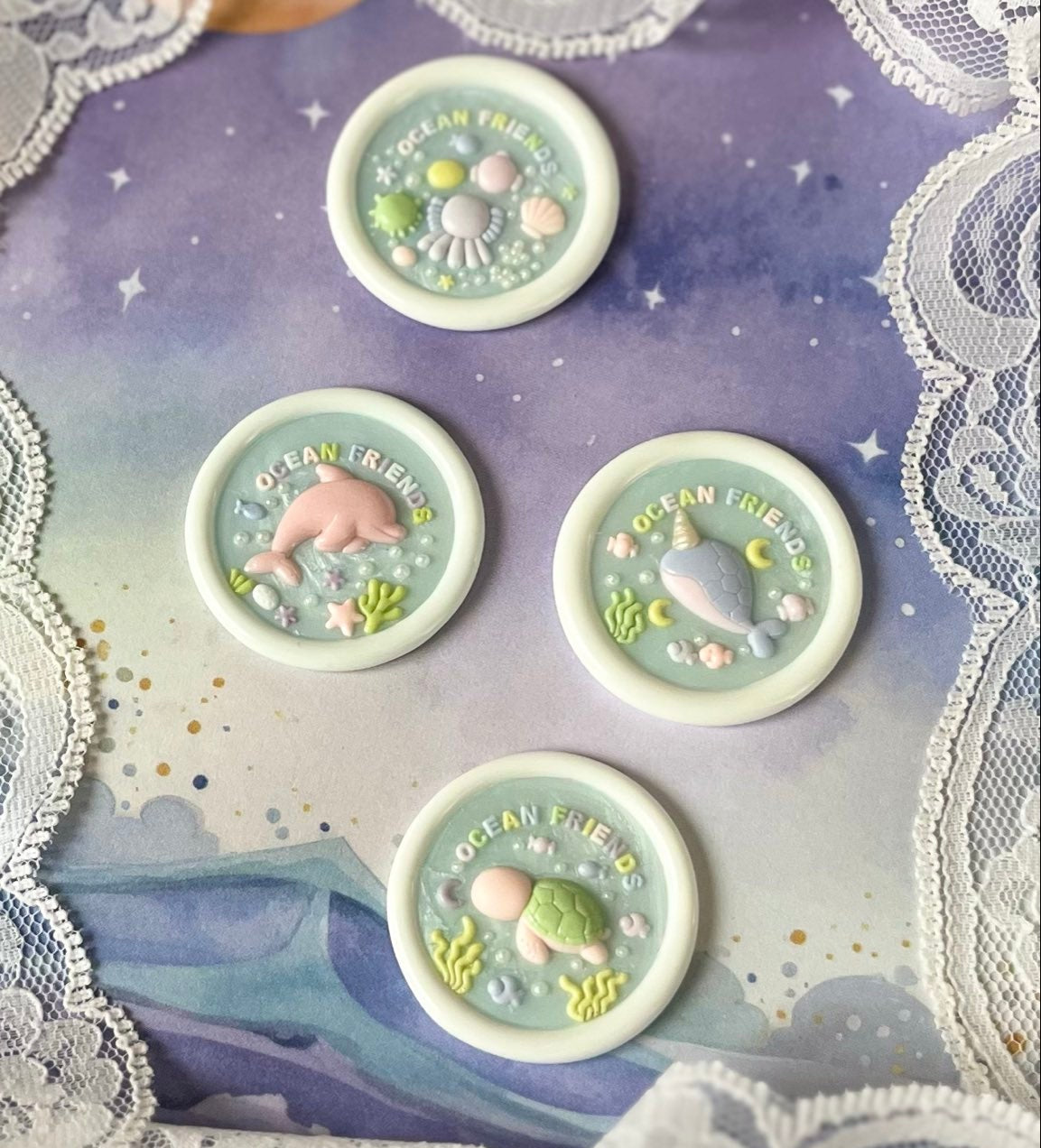 3Dシーリングスタンプヘッド｜OCEAN FRIENDS 25mm