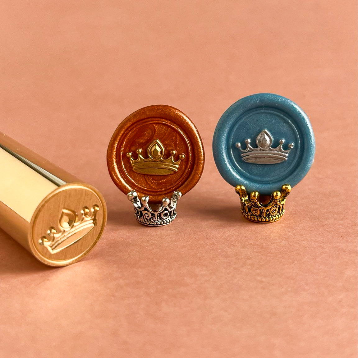 3Dスタンプヘッド｜王冠 15mm　筒型