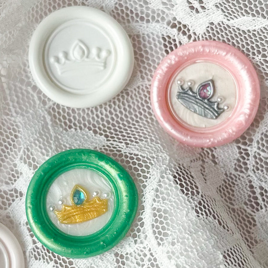 3Dスタンプヘッド｜王冠 15mm　筒型