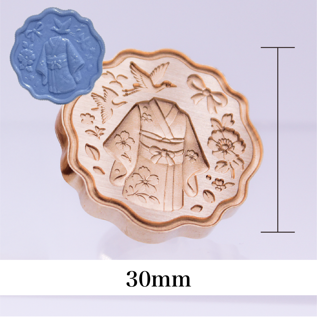 3Dスタンプヘッド｜ 和モチーフ 30mm