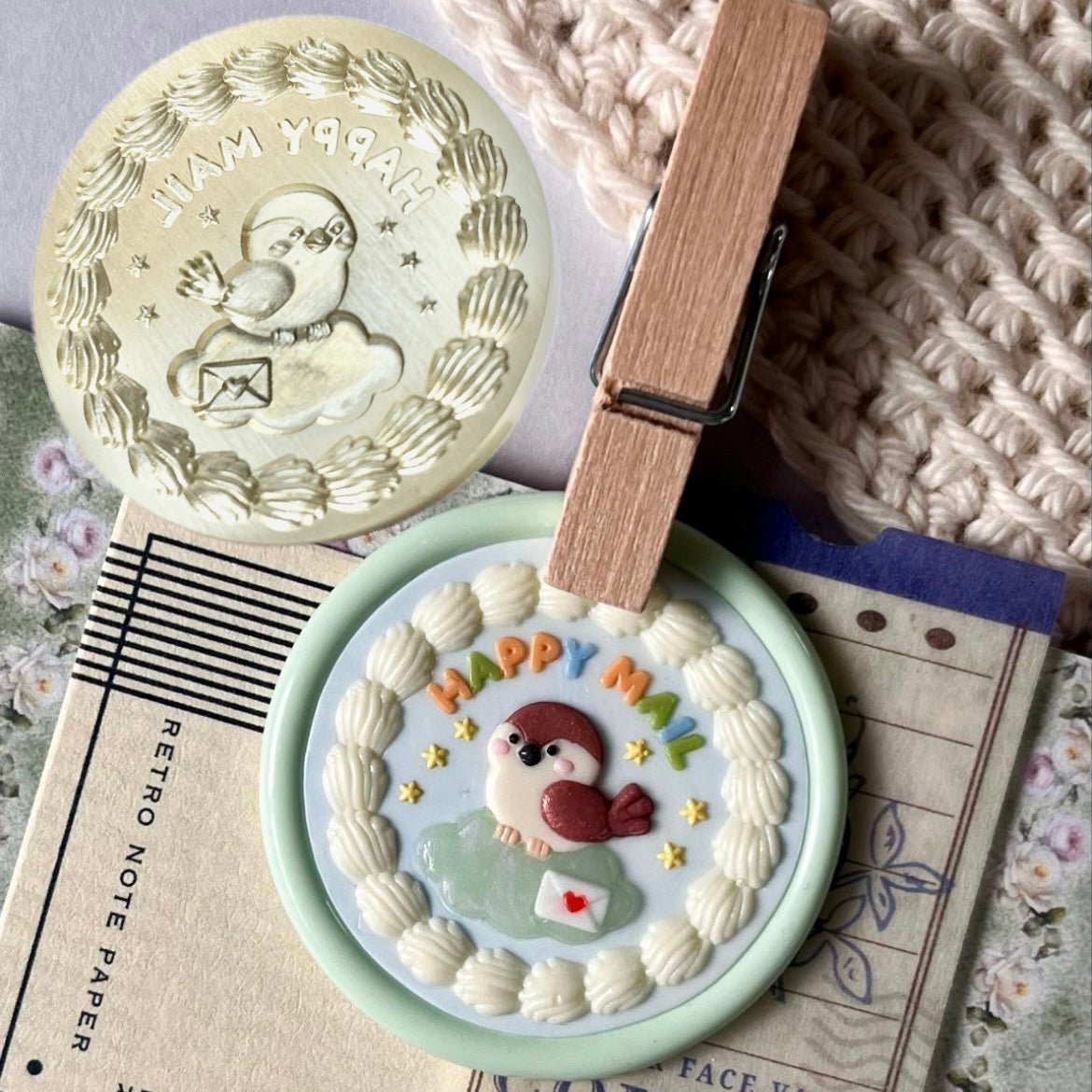 3Dスタンプヘッド｜HAPPY MAIL 30mm