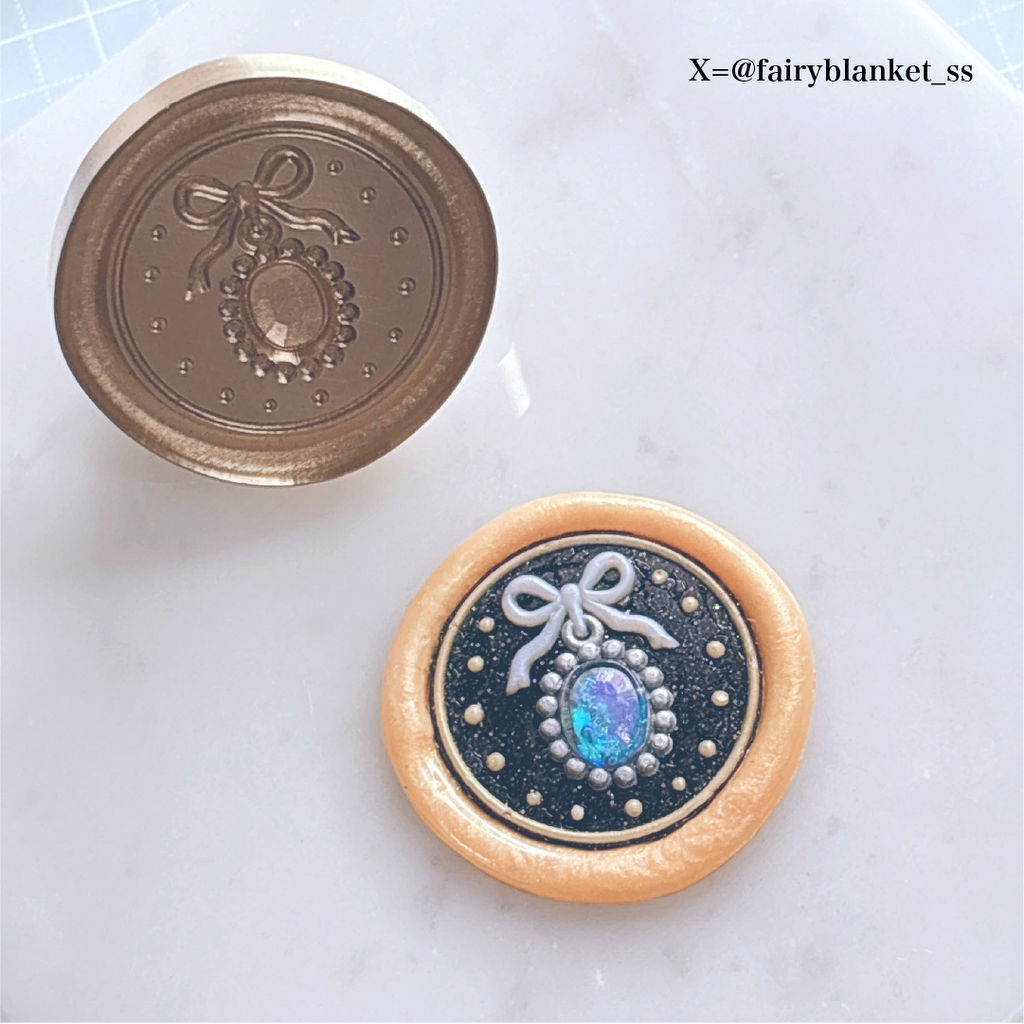 3Dスタンプヘッド｜宝石チャーム 30mm