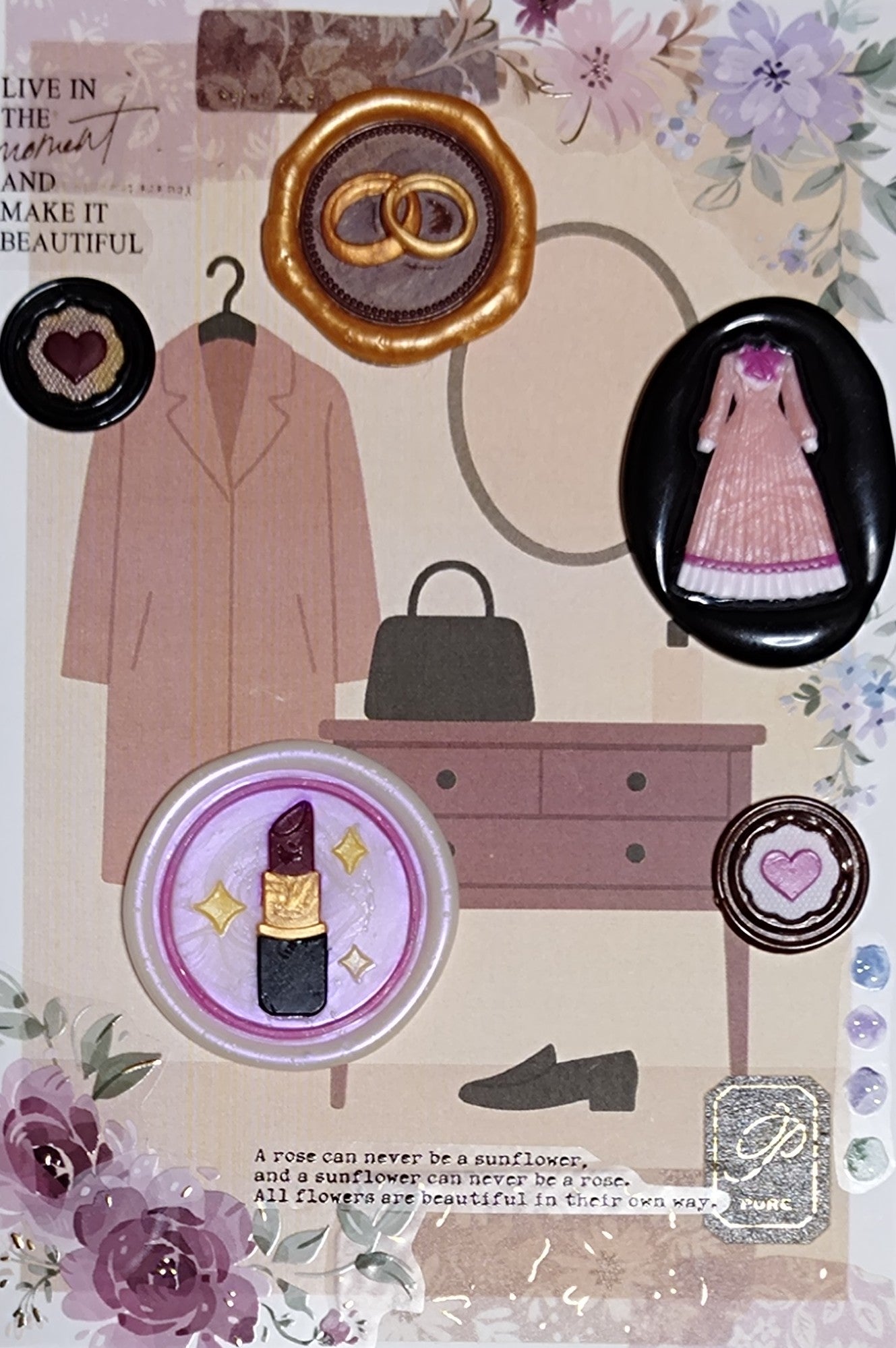 HOMU シーリングスタンプ 3Dスタンプヘッド｜ペアリング 30mm パッケージ