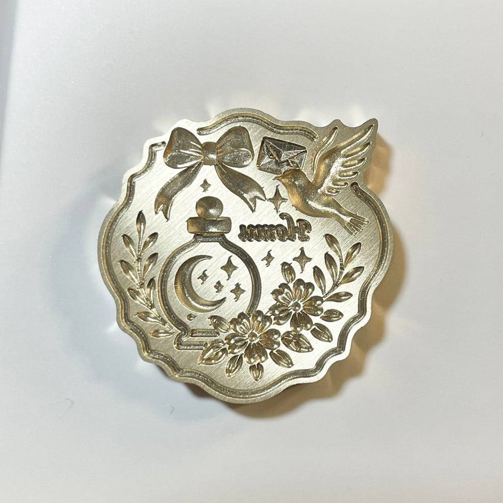 3Dスタンプヘッド｜幸せのハミングバード 30mm