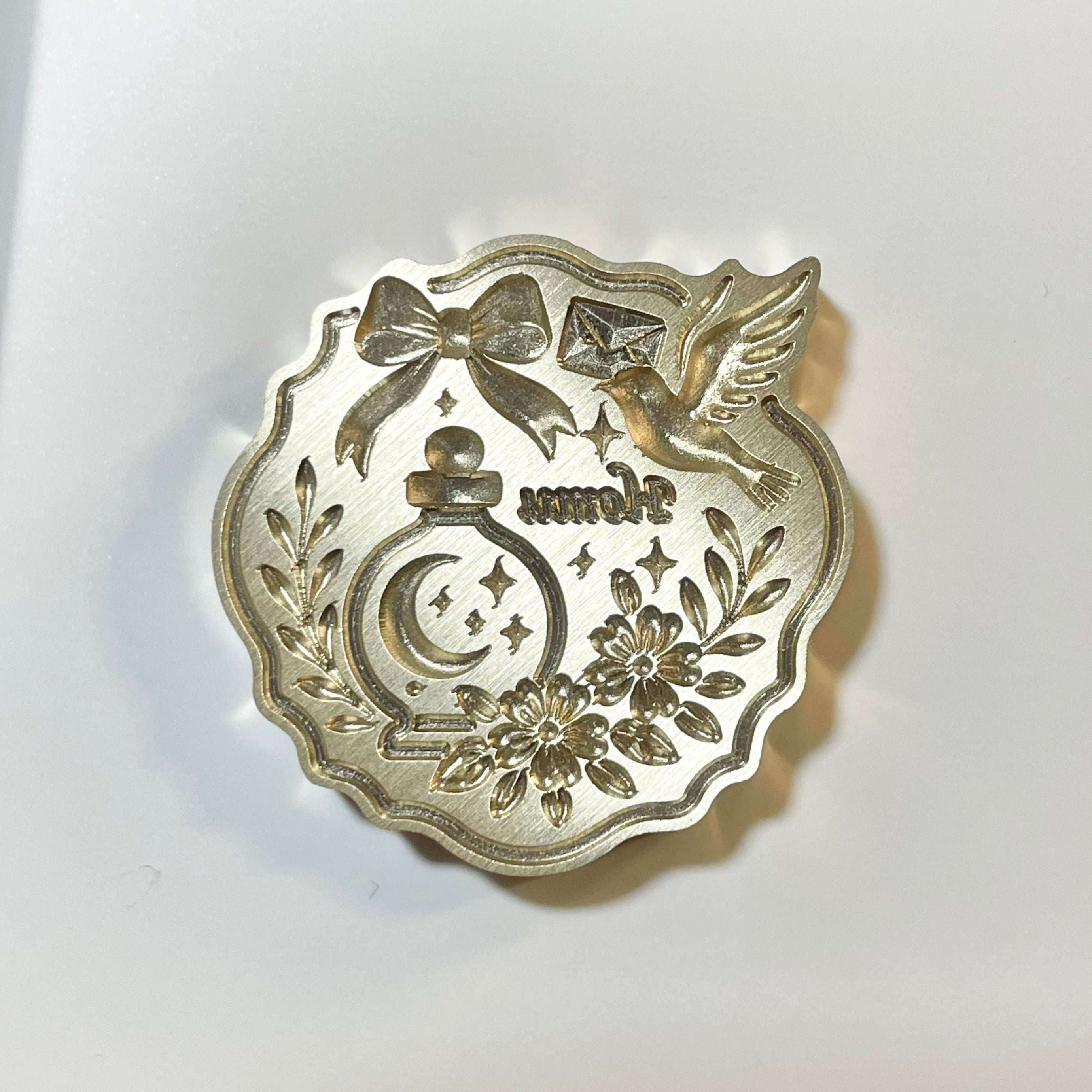 3Dスタンプヘッド｜幸せのハミングバード 30mm