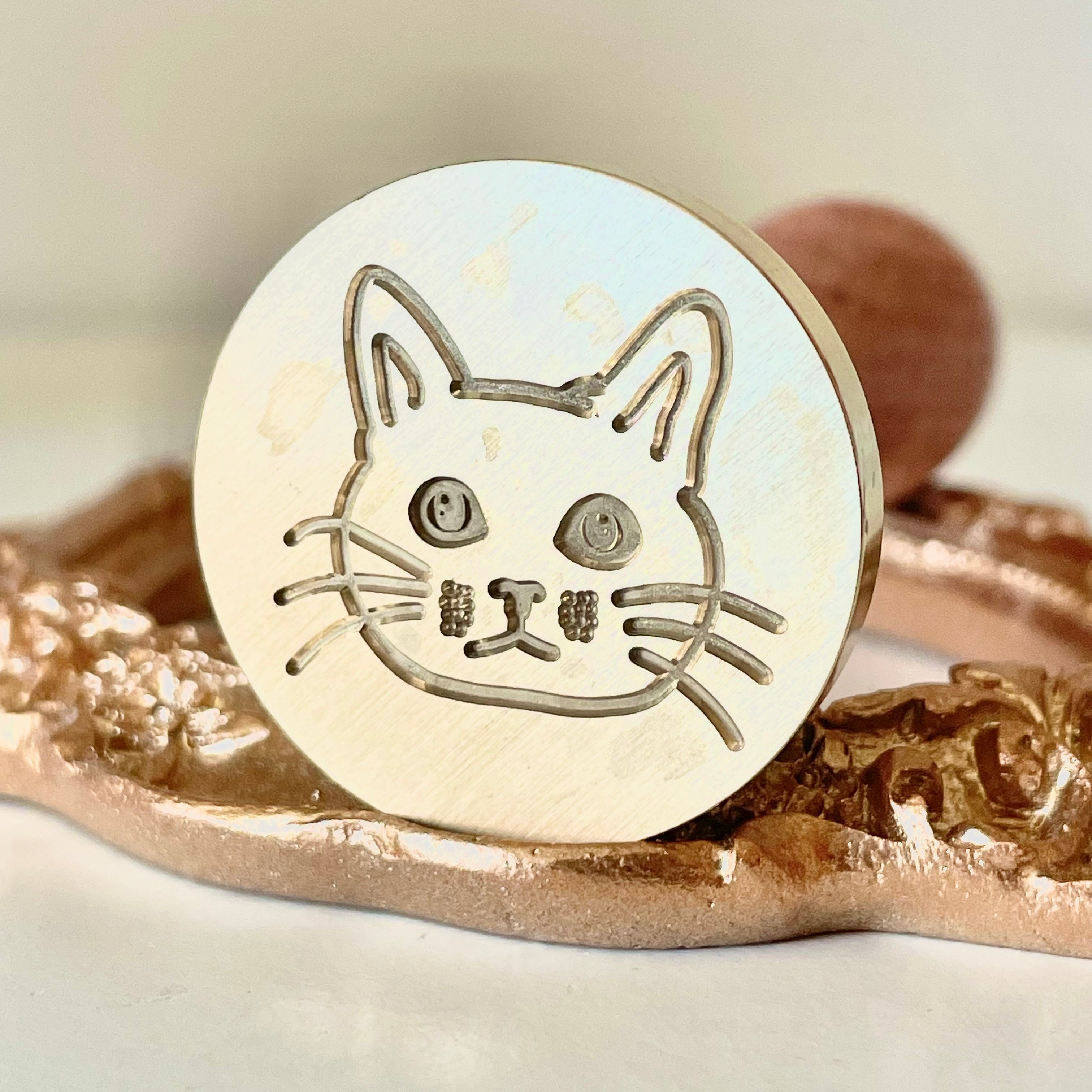 スタンプヘッド｜手書きの猫（選べる8種）