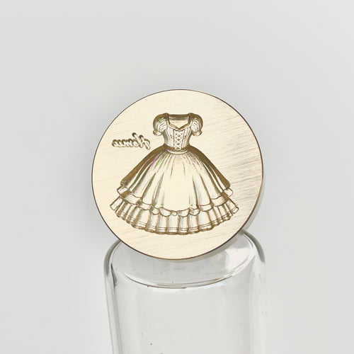 HOMU シーリングスタンプ 3Dスタンプヘッド｜プリンセスドレス 25mm メイン画像