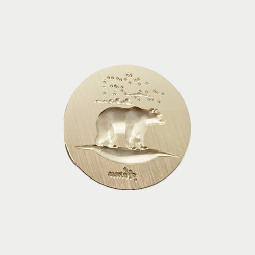 HOMU シーリングスタンプ 3Dスタンプヘッド｜ホッキョクグマ 25mm メイン画像