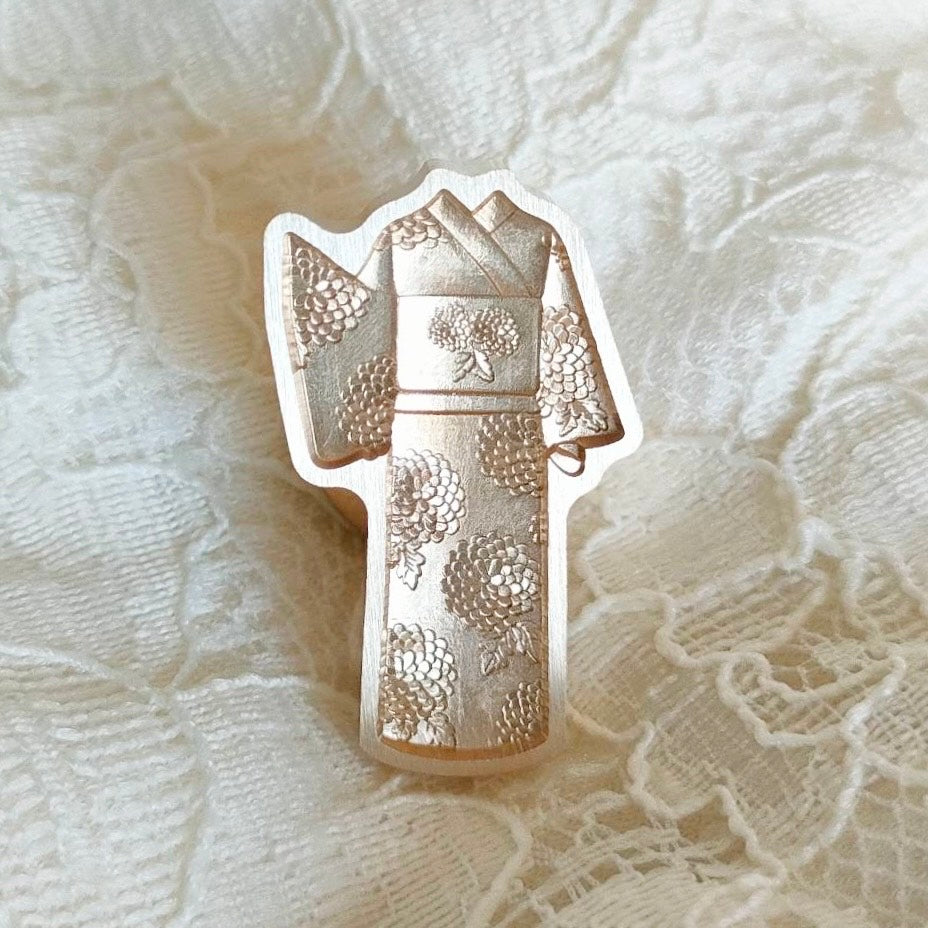 3Dスタンプヘッド｜浴衣（紫陽花） Homu Originals
