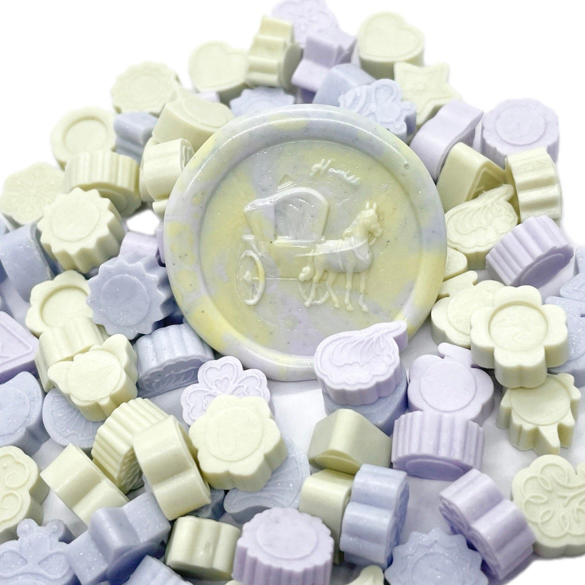 シーリングワックス 35g｜絵柄入り ペールブルー