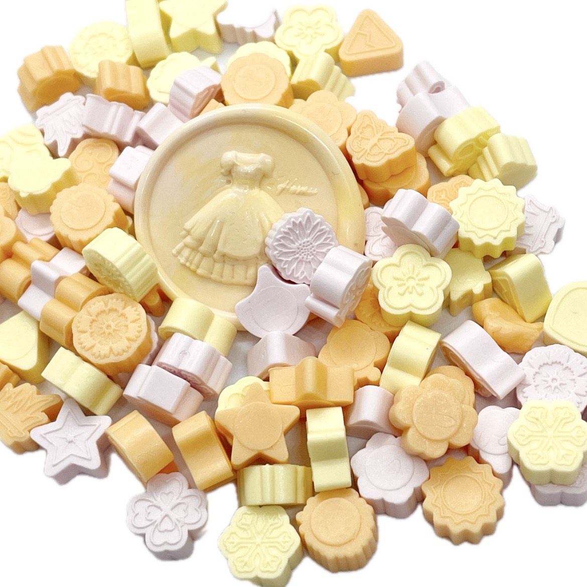 シーリングワックス 35g｜絵柄入り フレッシュオレンジ