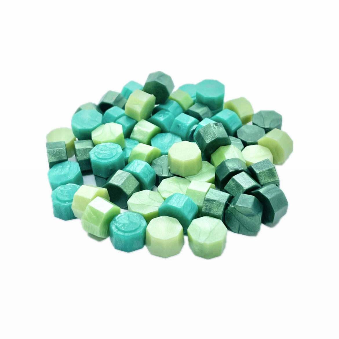 シーリングワックス 50g｜八角型 グリーンミックス