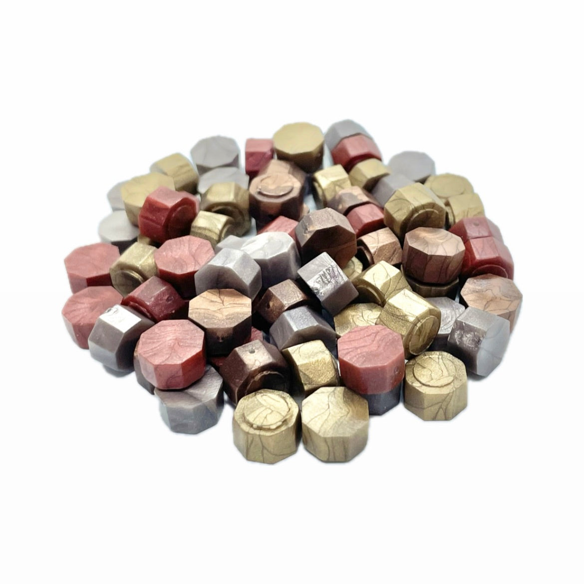 シーリングワックス 50g｜八角型 ブラウンミックス