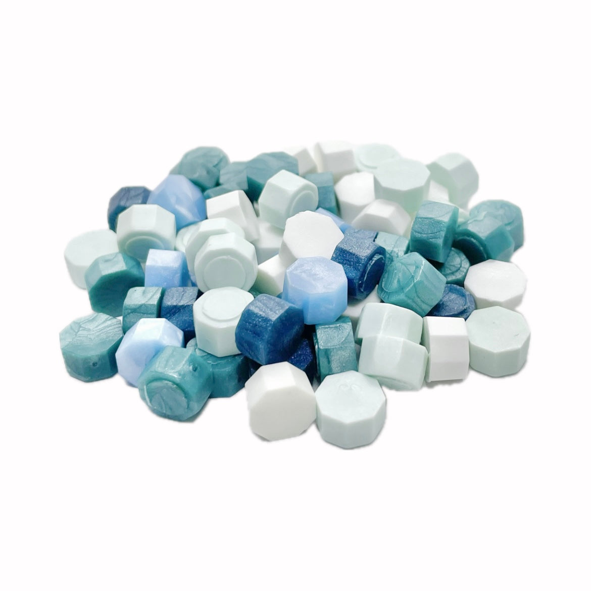 シーリングワックス 50g｜八角型 ブルーミックス