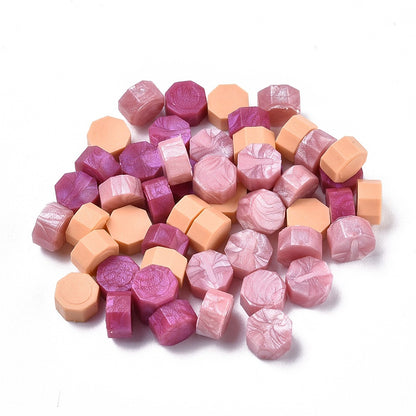 Sealing wax 50g | Octagonal pink mix