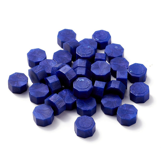 シーリングワックス 50g｜八角型 ディープブルー