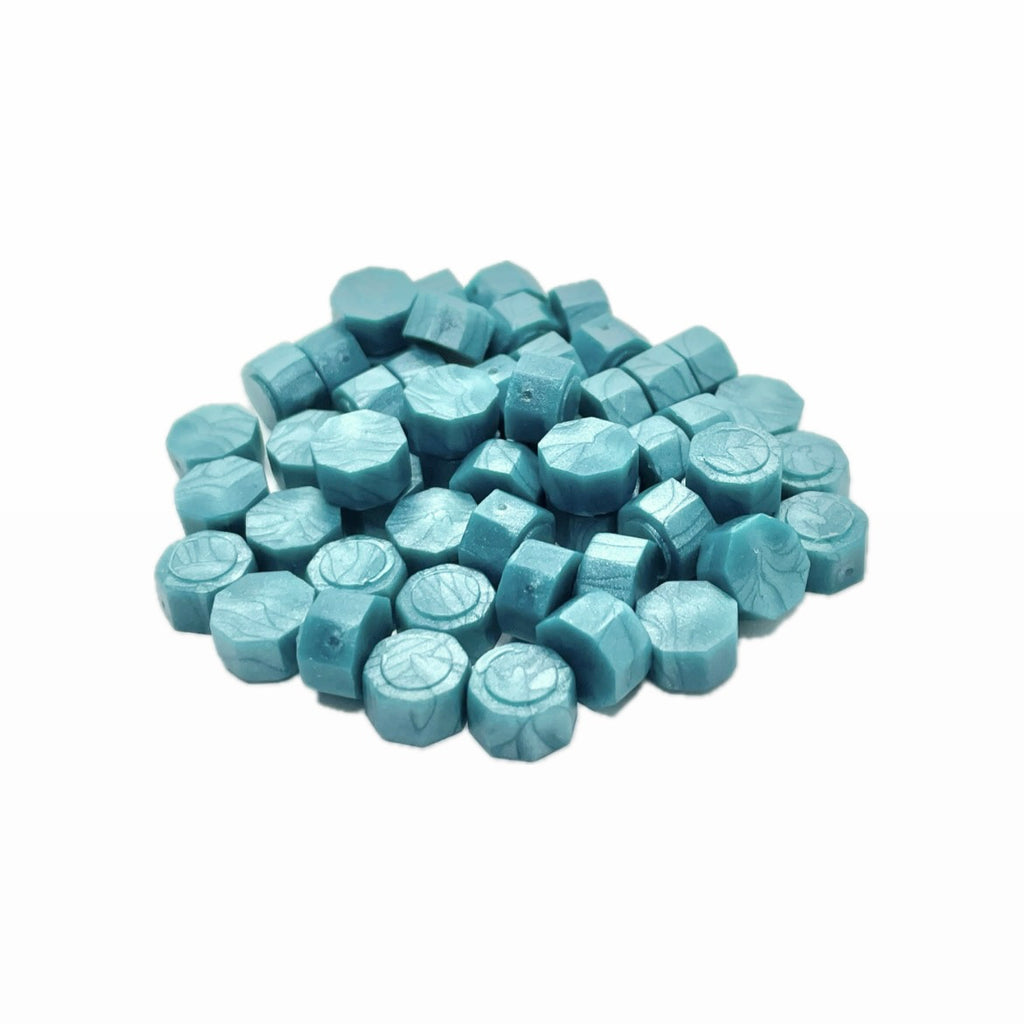 シーリングワックス 50g｜八角型 ナイルブルー