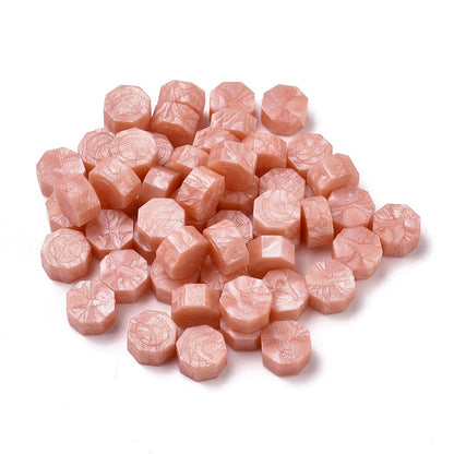 シーリングワックス 50g｜八角型 サーモンピンク