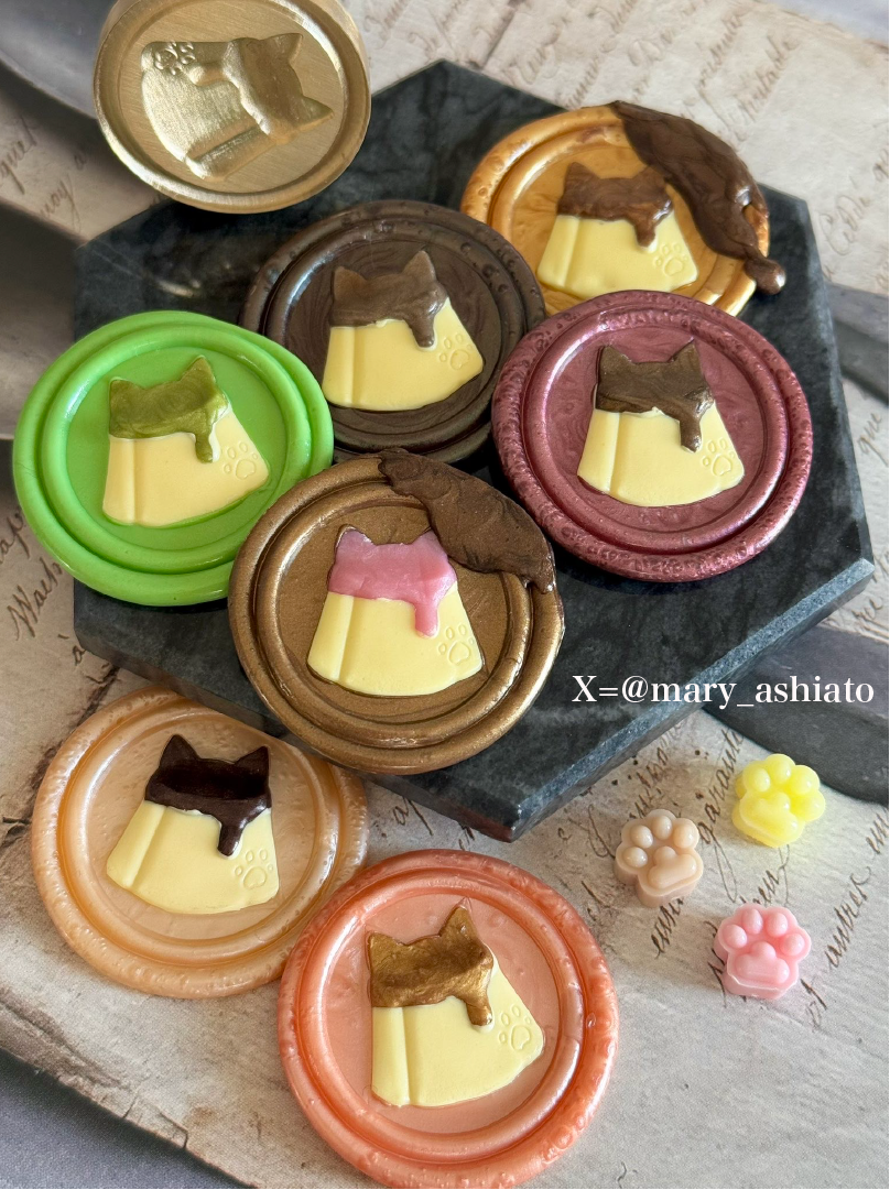 3Dスタンプヘッド｜ねこプリン 30mm